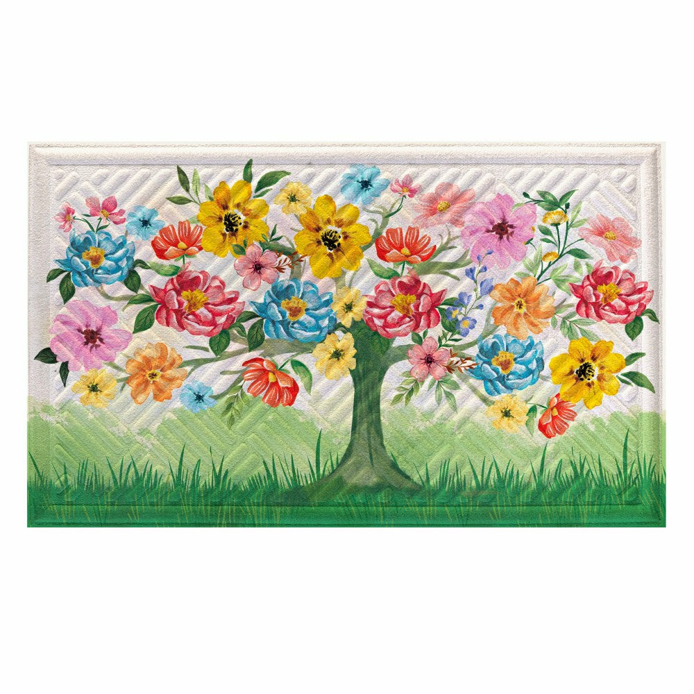 Plow & Hearth Blooming Tree of Life Embossed Mat