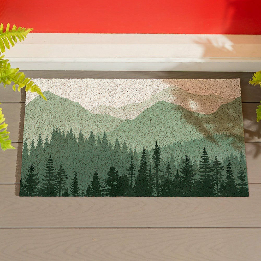 Plow & Hearth EG Studio Northwoods Black Bear PVC Mat (28x16)