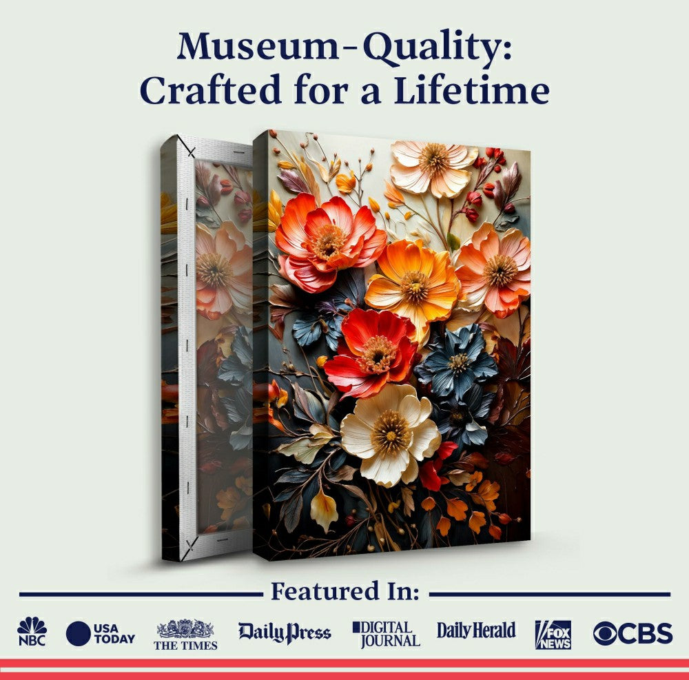 Plow & Hearth Blooming Garden Rhapsody Impasto Wall Art