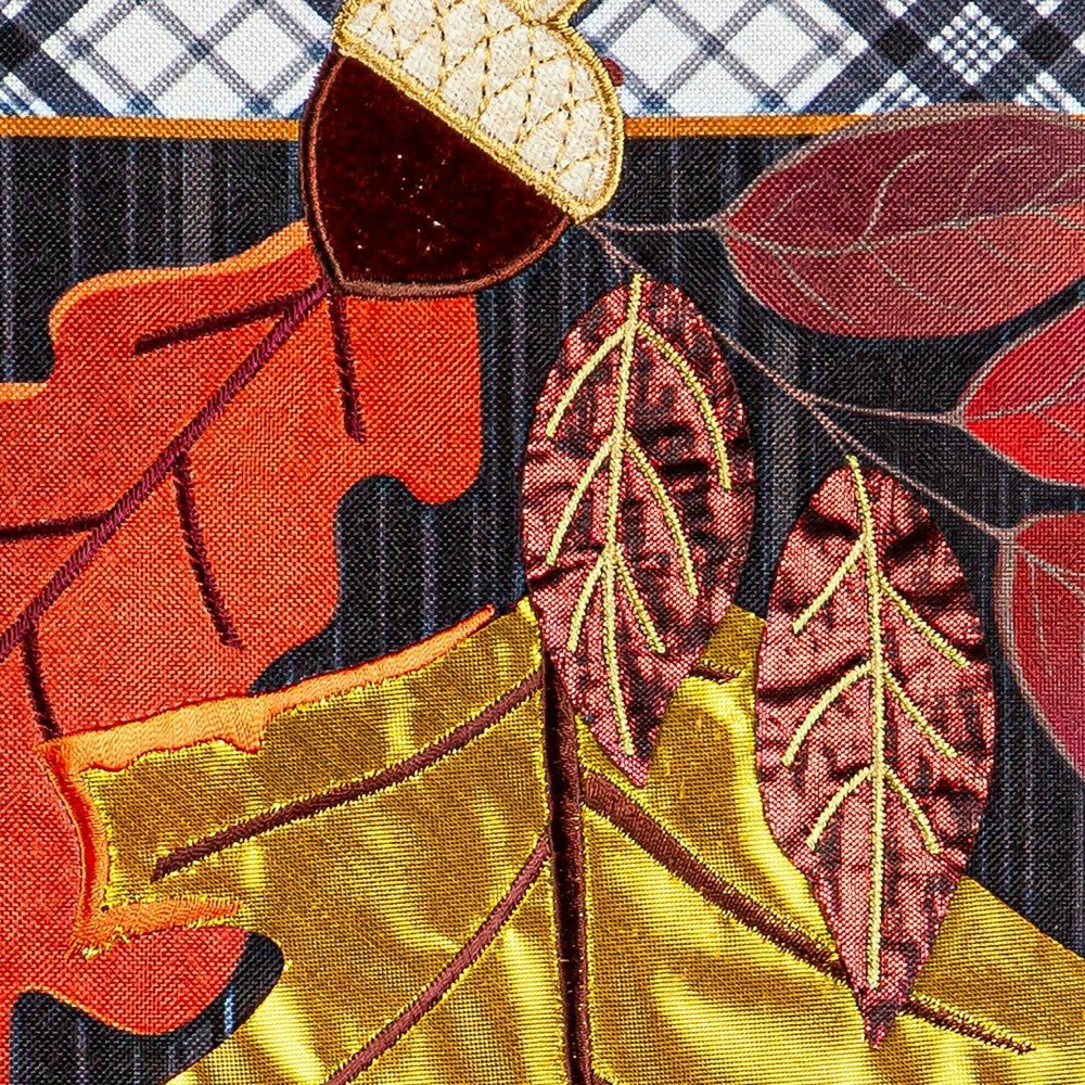 Plow & Hearth Welcome Autumn Linen Garden Flag