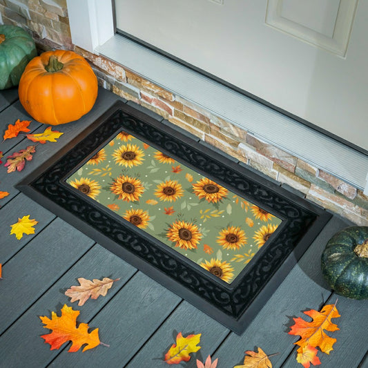 Plow & Hearth Flocked Coir Sassafras Switch Mat, 22"x10"