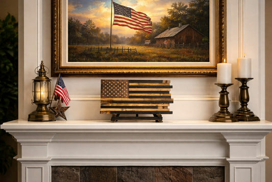 Plow & Hearth The Classic Cask Heritage Flag and Flag Stand