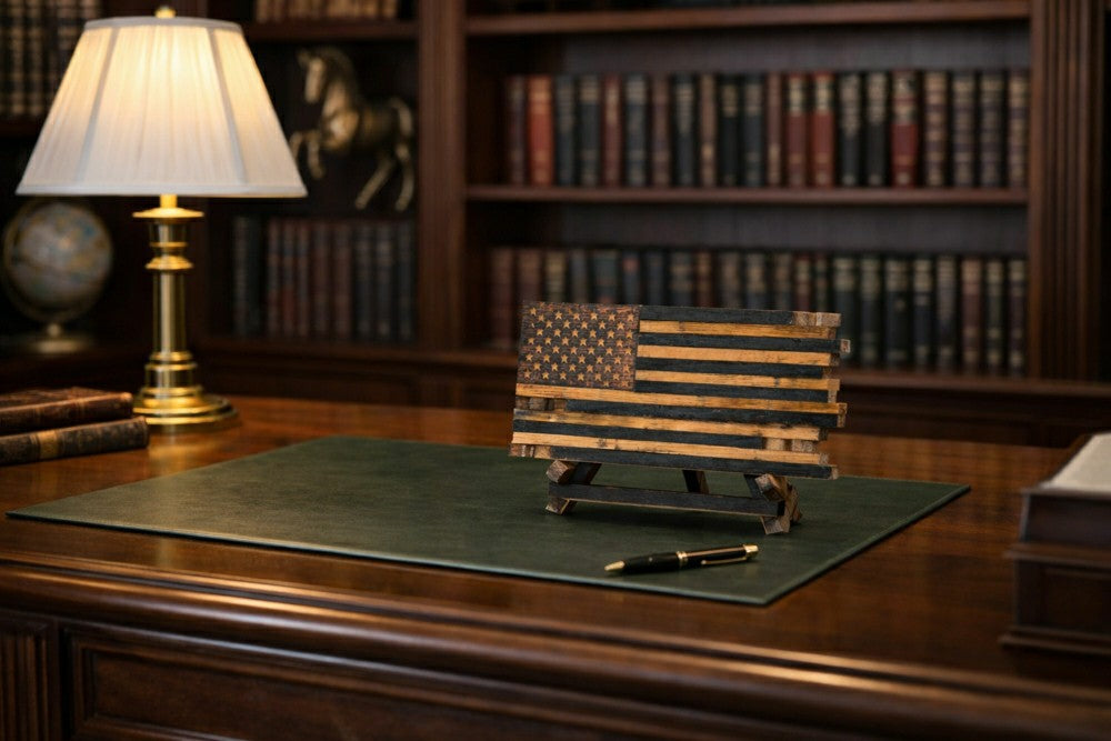 Plow & Hearth The Classic Cask Heritage Flag and Flag Stand