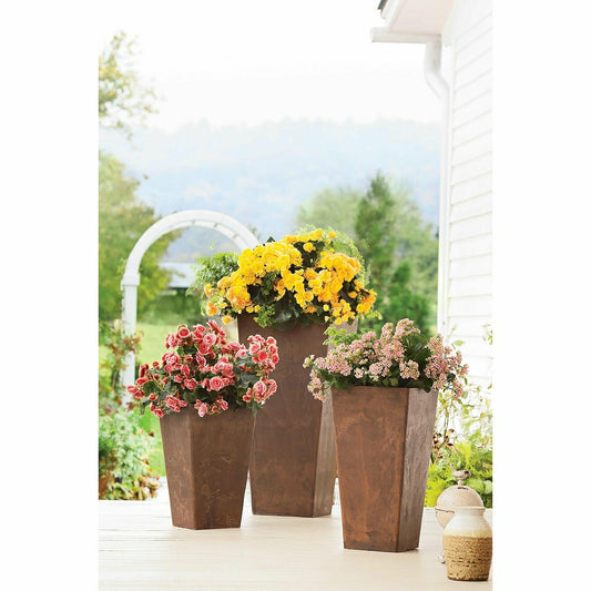 Plow & Hearth Small Sussex Frost-Proof Resin Planter