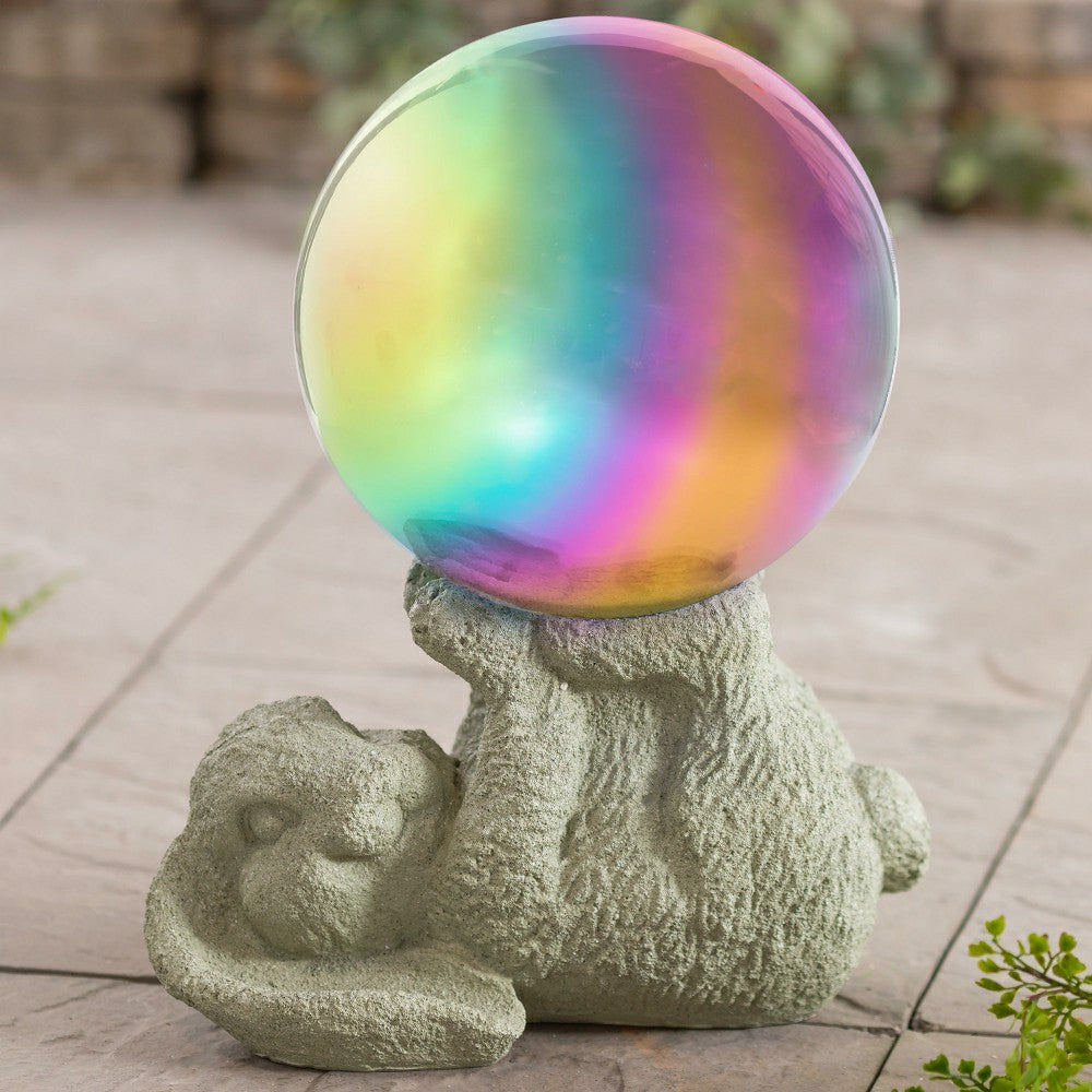 Plow & Hearth Bunny Gazing Ball Holder