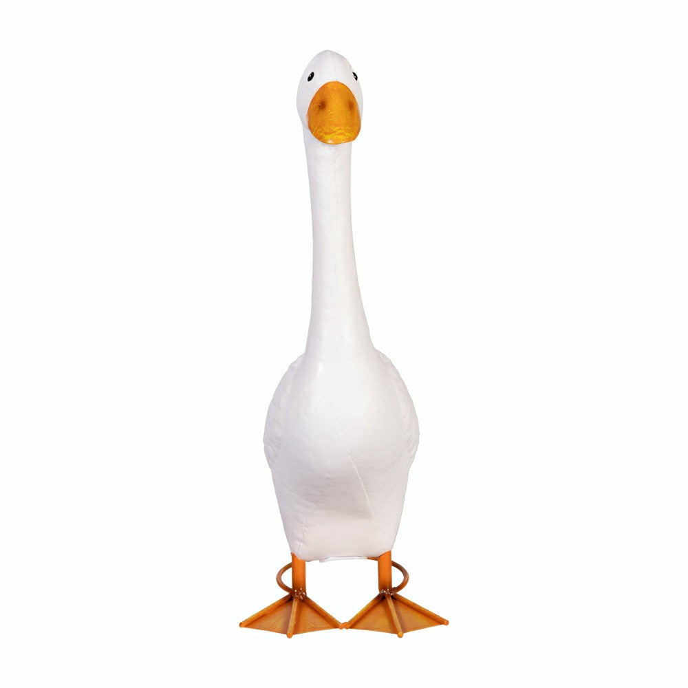 Plow & Hearth Metal Porch Goose Statue, 21"H