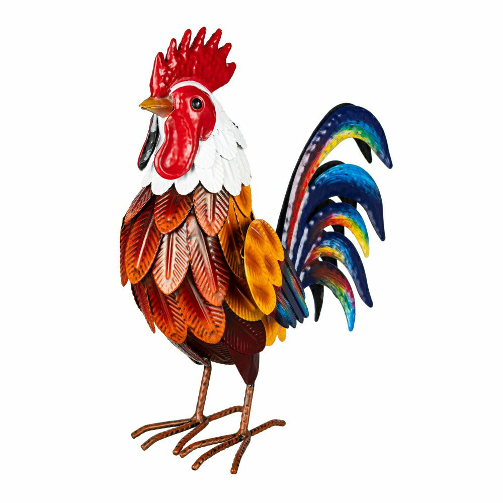 Plow & Hearth Metal Rooster 11.8"H