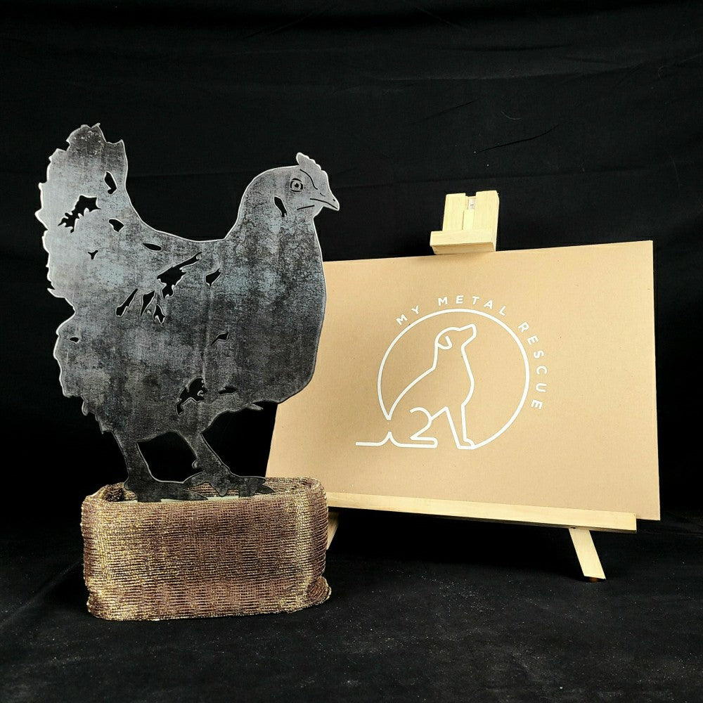 Plow & Hearth Chicken Garden Stake