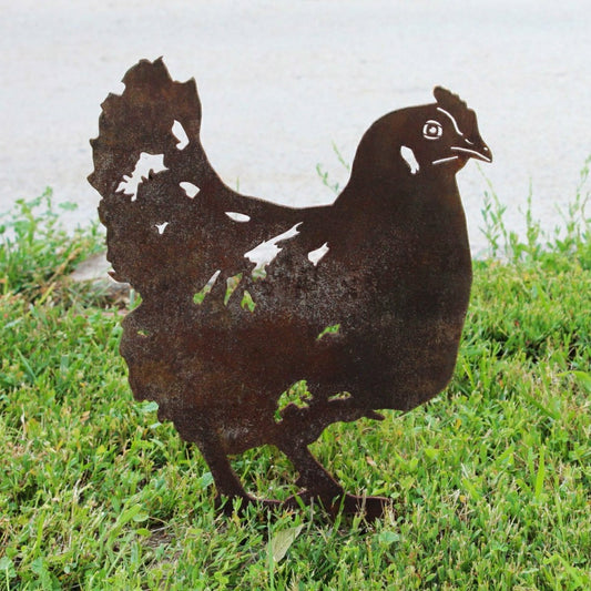 Plow & Hearth Chicken Garden Stake