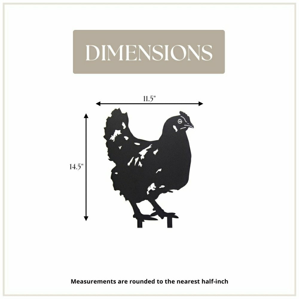 Plow & Hearth Chicken Garden Stake