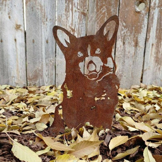 Plow & Hearth Corgi Garden Stake