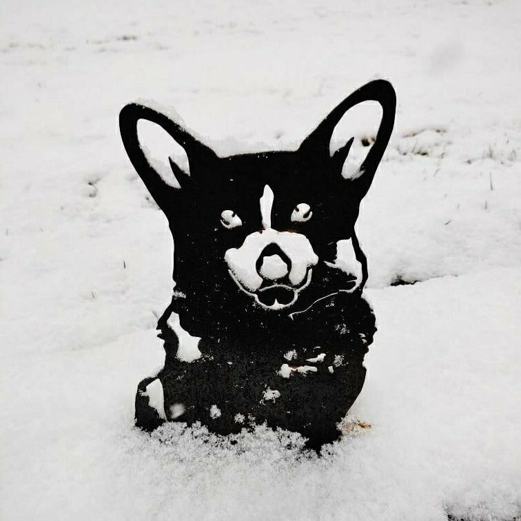 Plow & Hearth Corgi Garden Stake