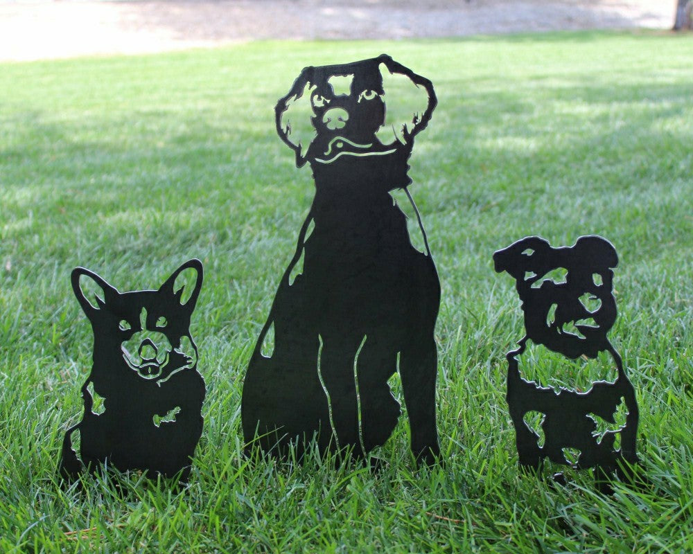 Plow & Hearth Corgi Garden Stake