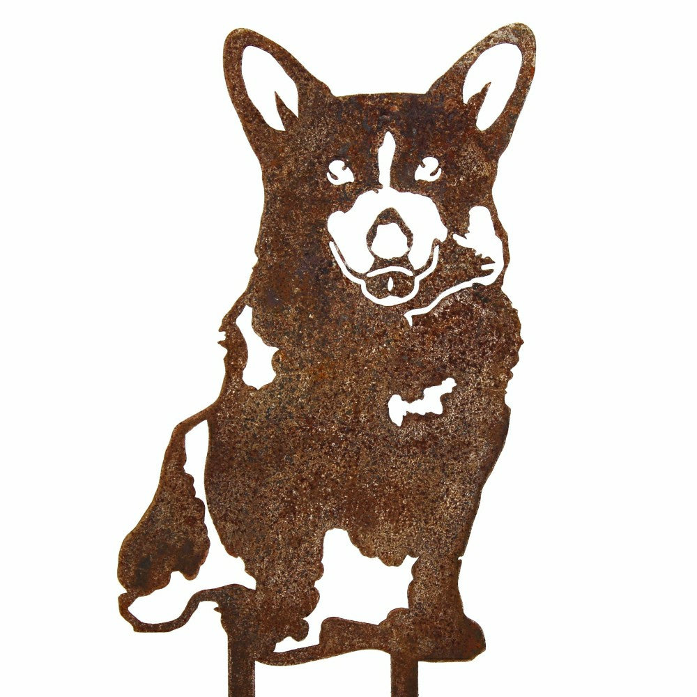 Plow & Hearth Corgi Garden Stake