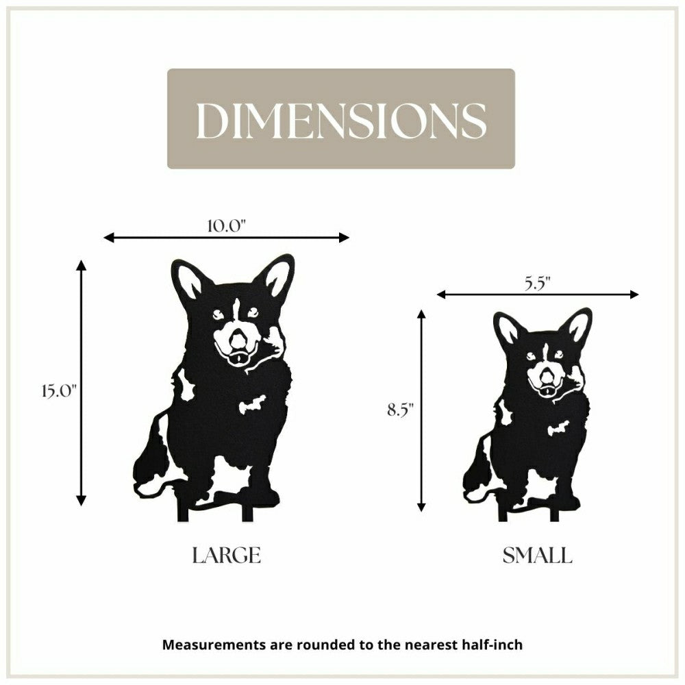 Plow & Hearth Corgi Garden Stake
