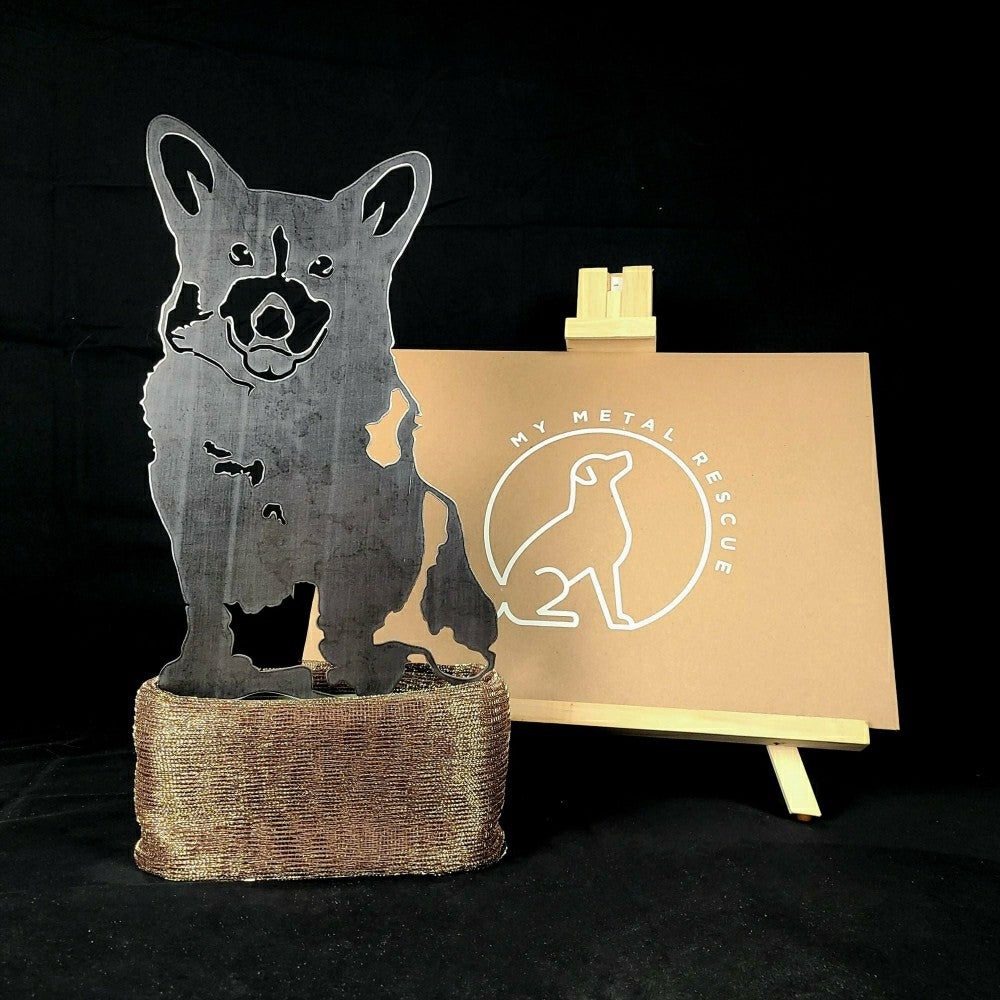 Plow & Hearth Corgi Garden Stake