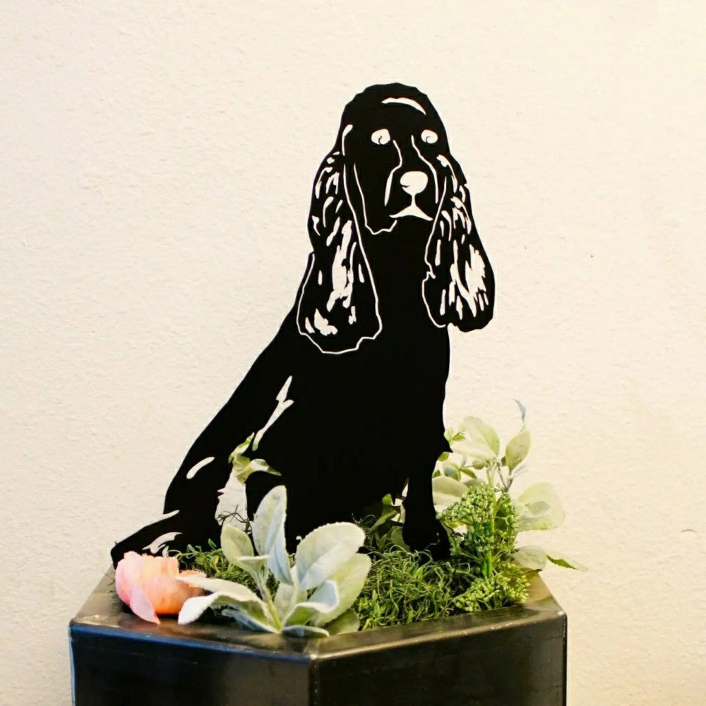 Plow & Hearth Cocker Spaniel Garden Stake