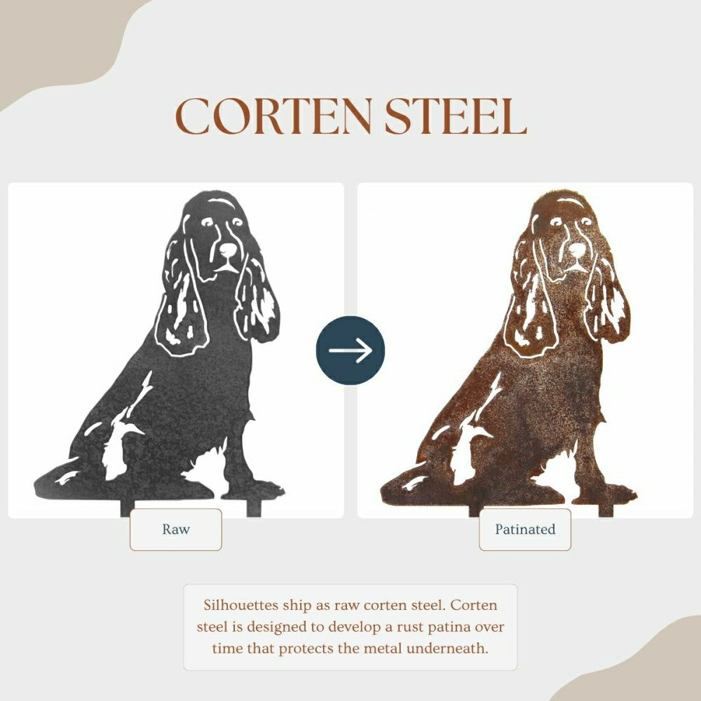 Plow & Hearth Cocker Spaniel Garden Stake