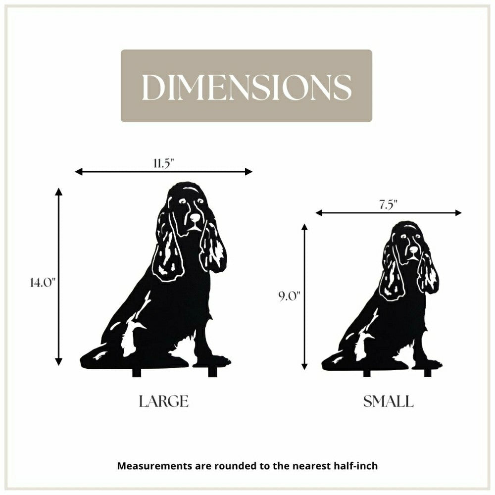 Plow & Hearth Cocker Spaniel Garden Stake