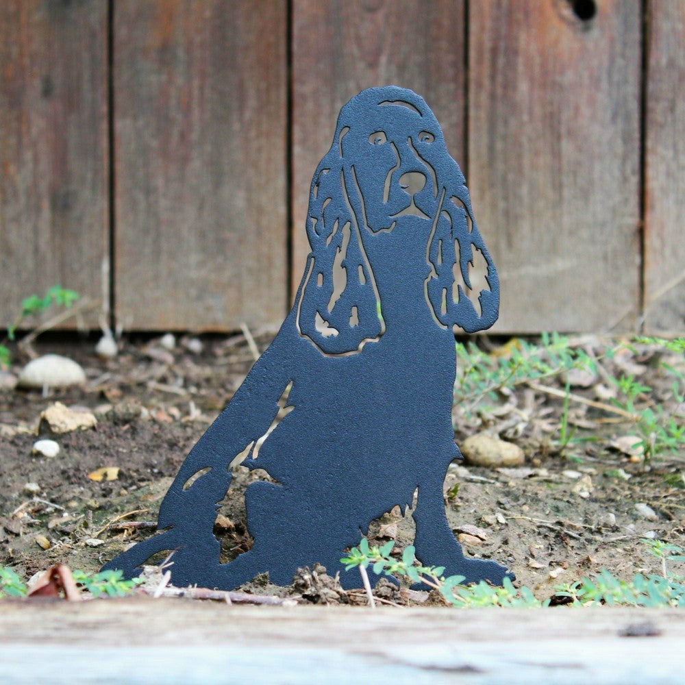 Plow & Hearth Cocker Spaniel Garden Stake