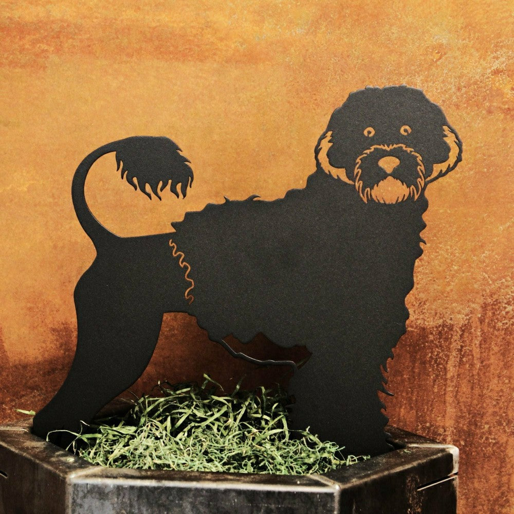 Plow & Hearth Portuguese Water Dog Garden Stake