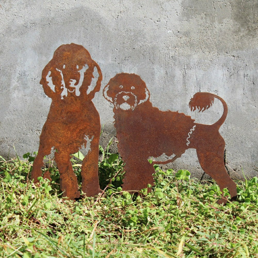 Plow & Hearth Portuguese Water Dog Garden Stake