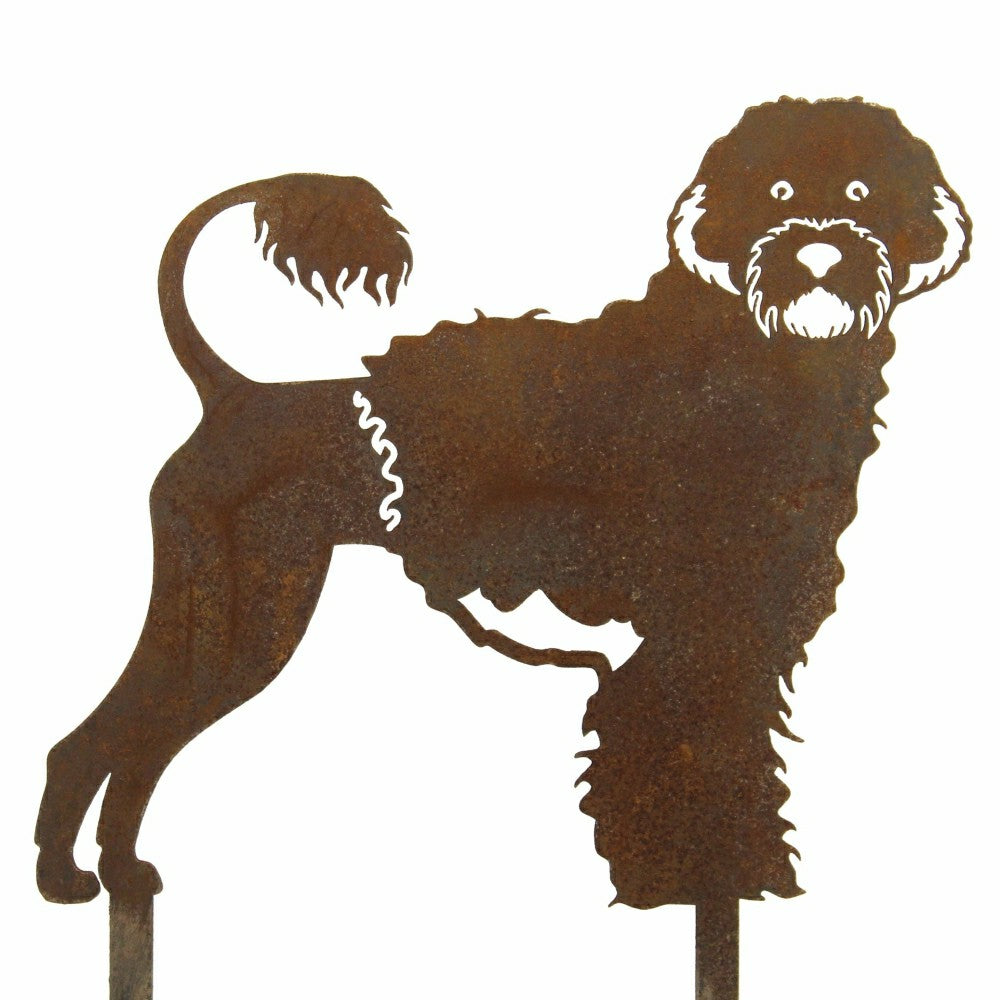 Plow & Hearth Portuguese Water Dog Garden Stake