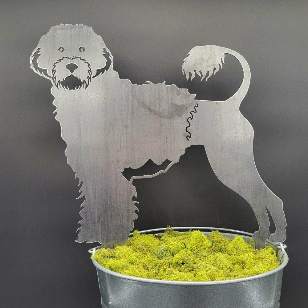 Plow & Hearth Portuguese Water Dog Garden Stake