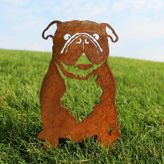 Plow & Hearth English Bulldog Garden Stake
