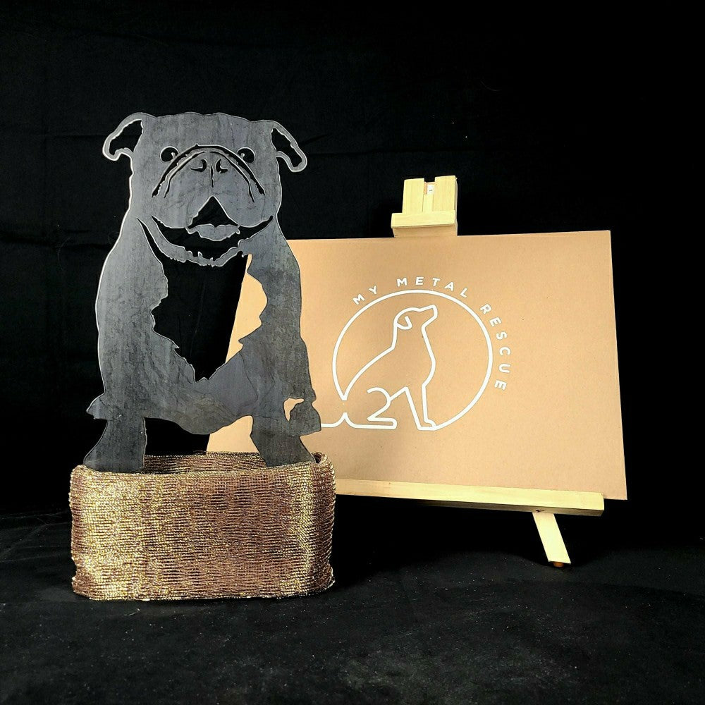 Plow & Hearth English Bulldog Garden Stake