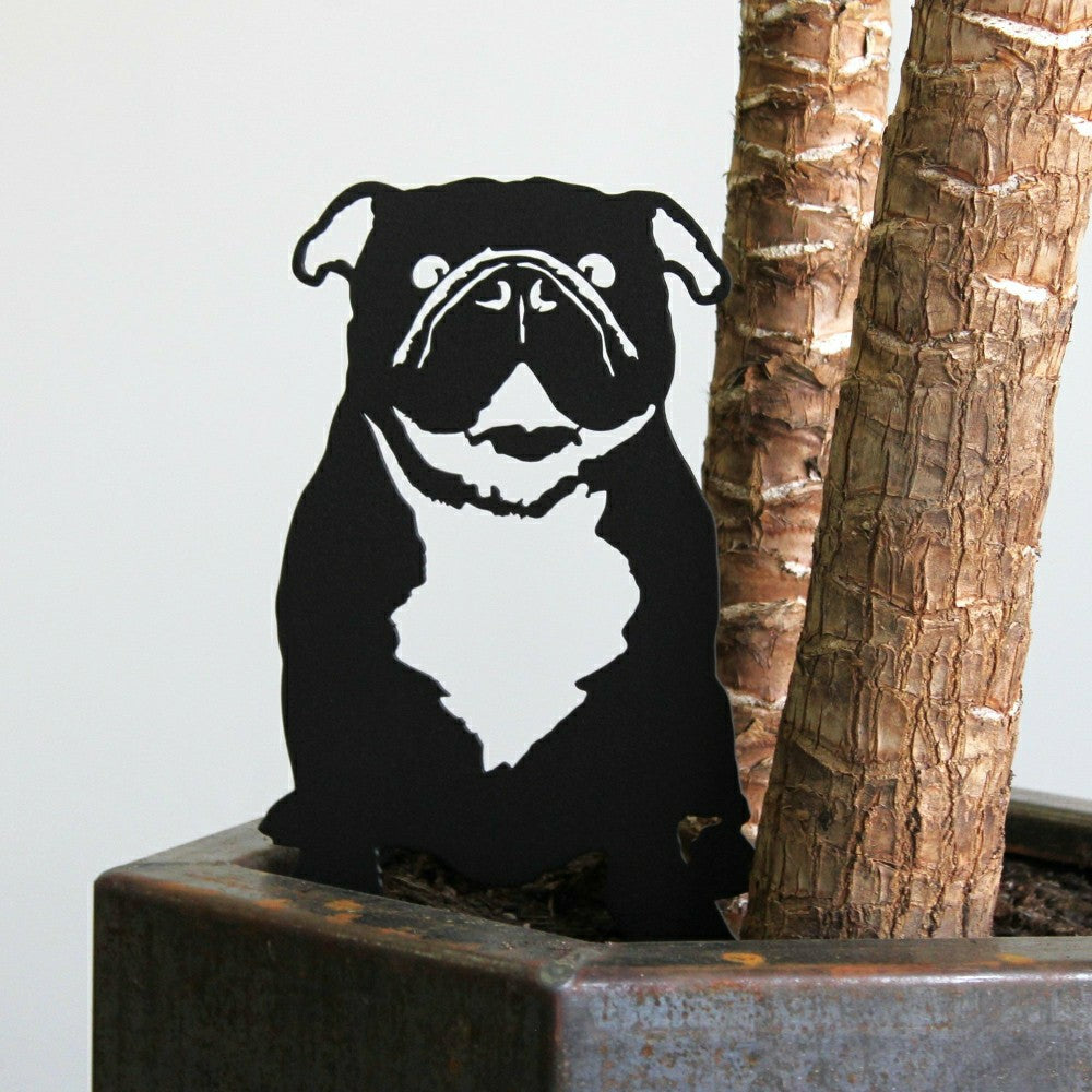 Plow & Hearth English Bulldog Garden Stake