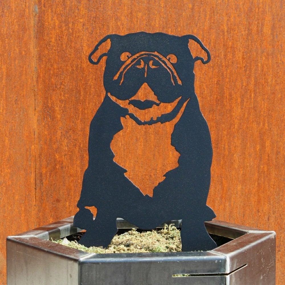 Plow & Hearth English Bulldog Garden Stake