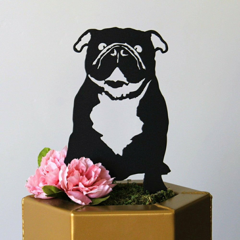 Plow & Hearth English Bulldog Garden Stake