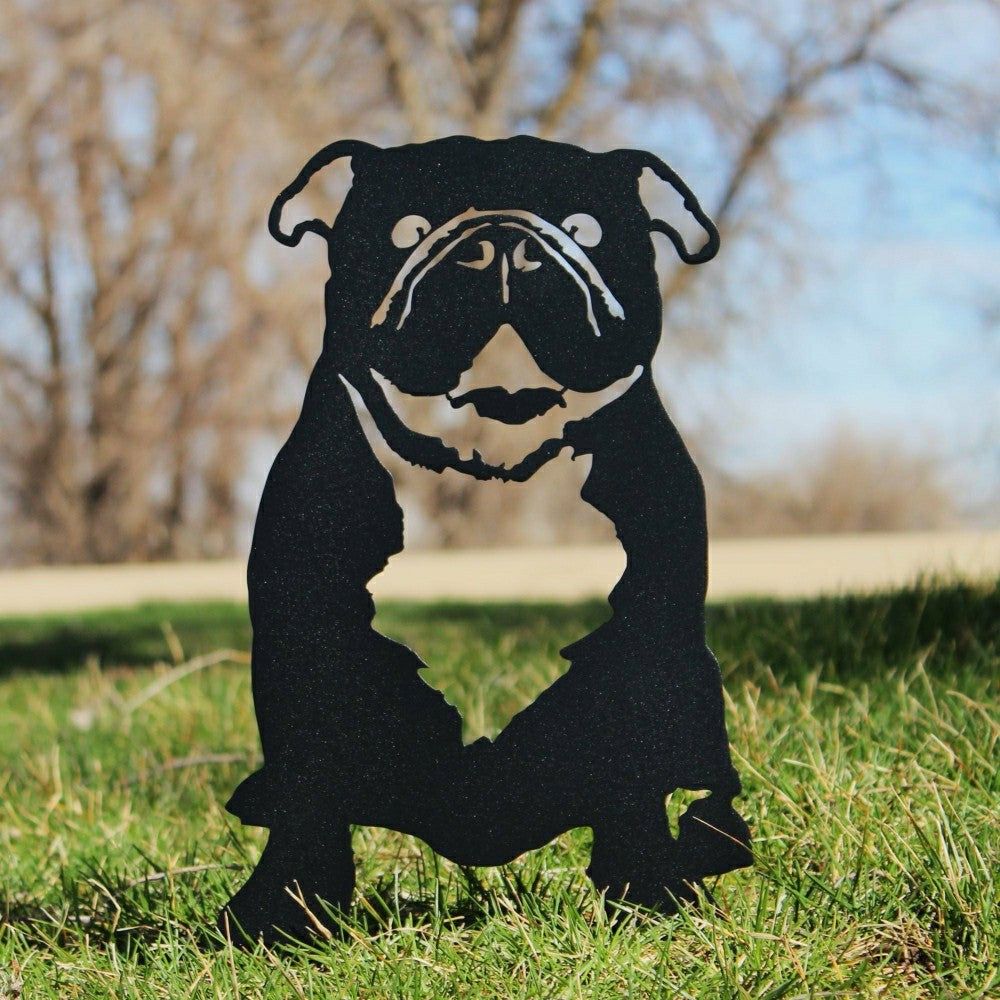 Plow & Hearth English Bulldog Garden Stake