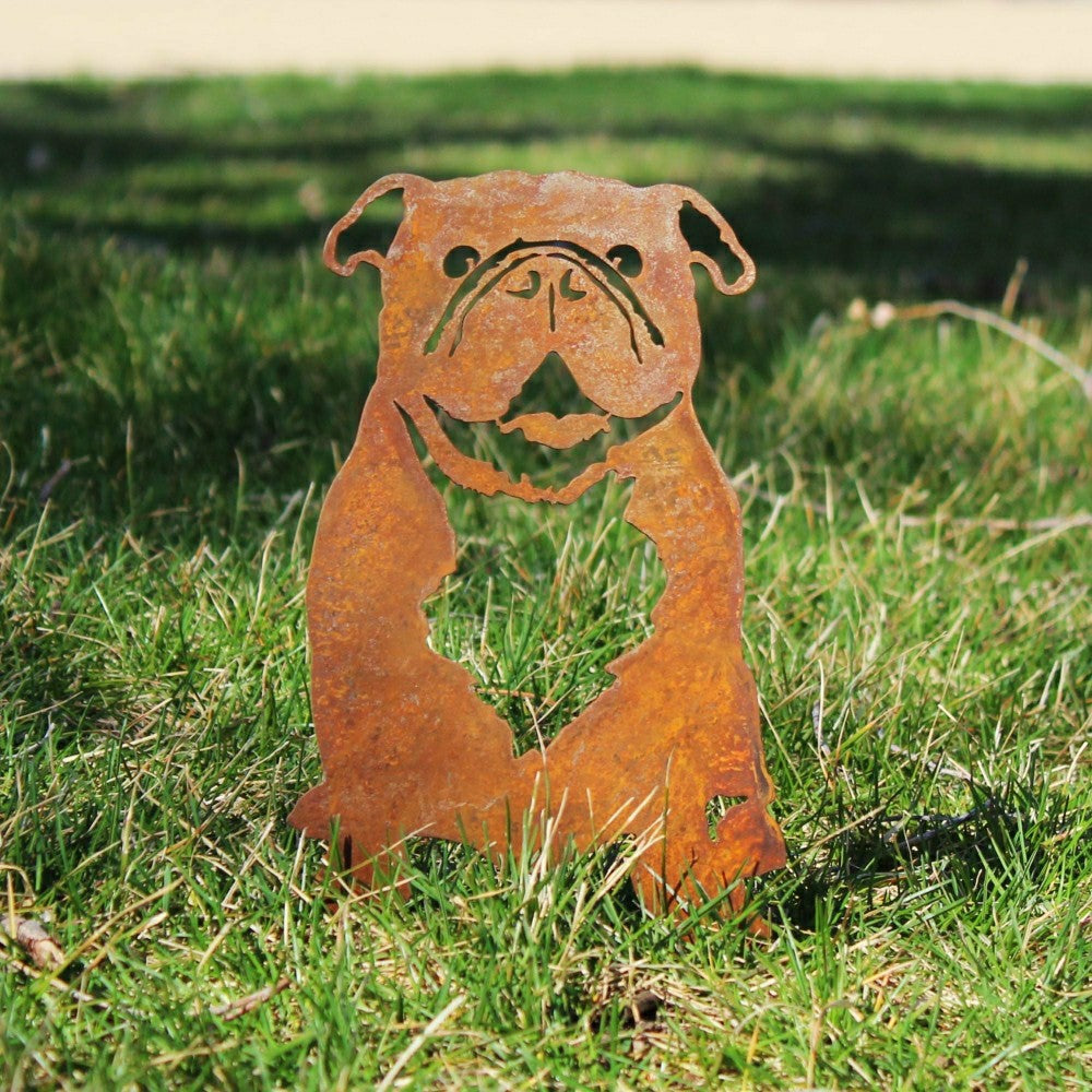 Plow & Hearth English Bulldog Garden Stake