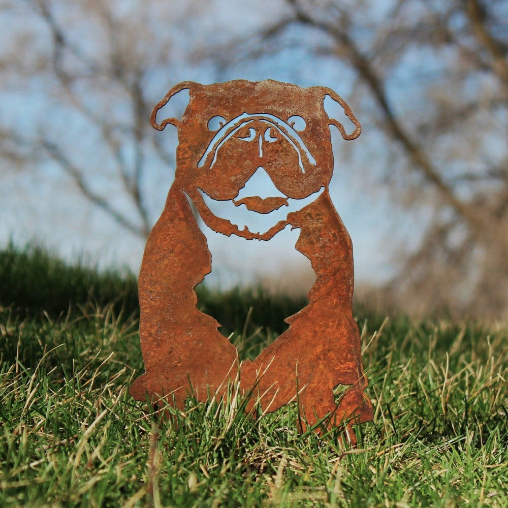 Plow & Hearth English Bulldog Garden Stake