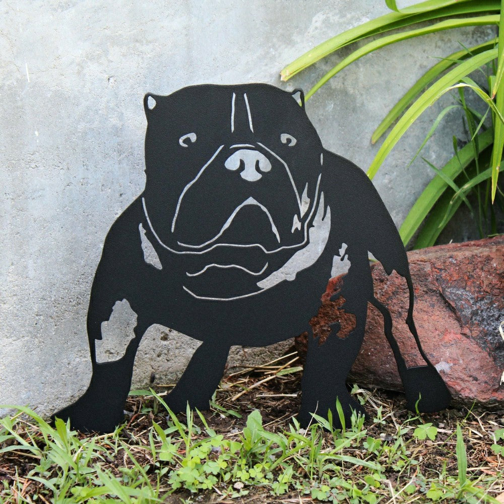 Plow & Hearth American Bully Garden Stake