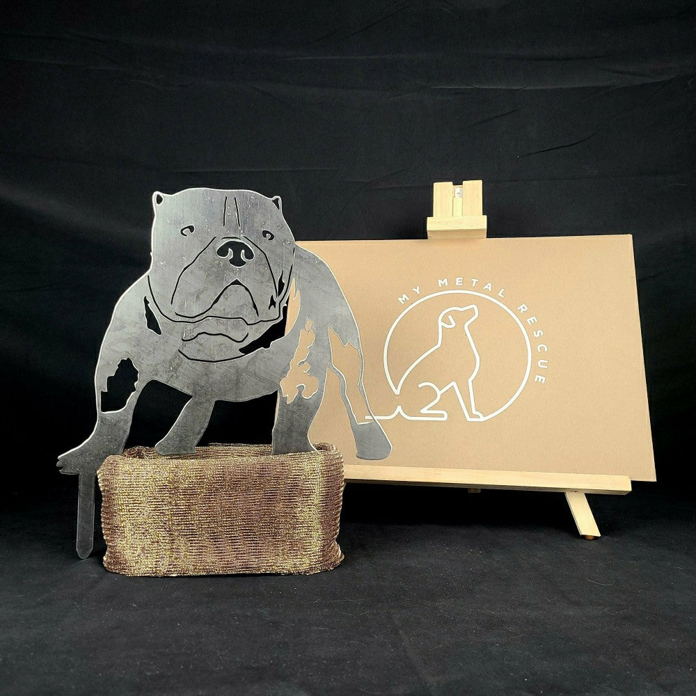 Plow & Hearth American Bully Garden Stake