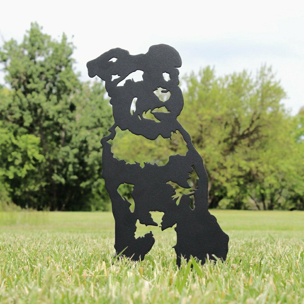 Plow & Hearth Schnauzer Garden Stake