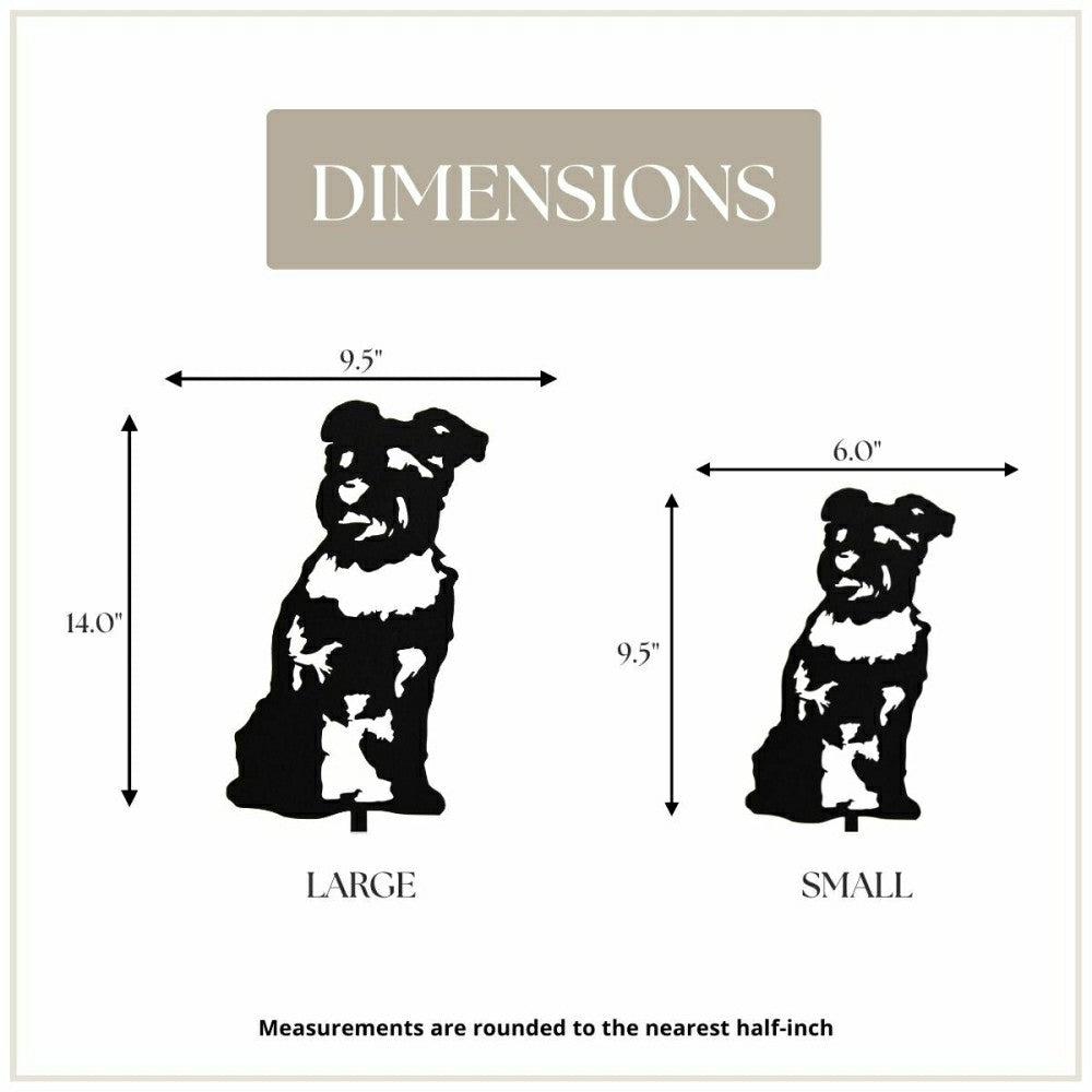 Plow & Hearth Schnauzer Garden Stake
