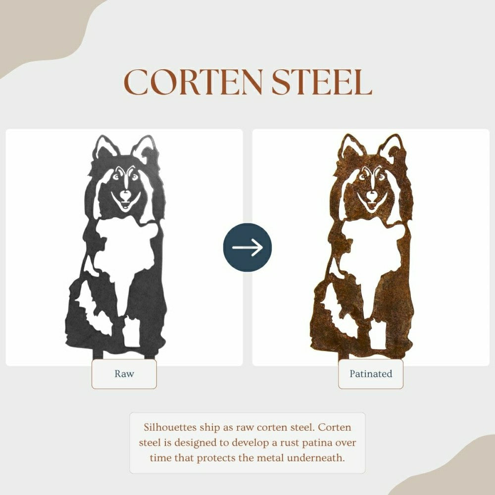 Plow & Hearth Shetland Sheepdog Garden Stake