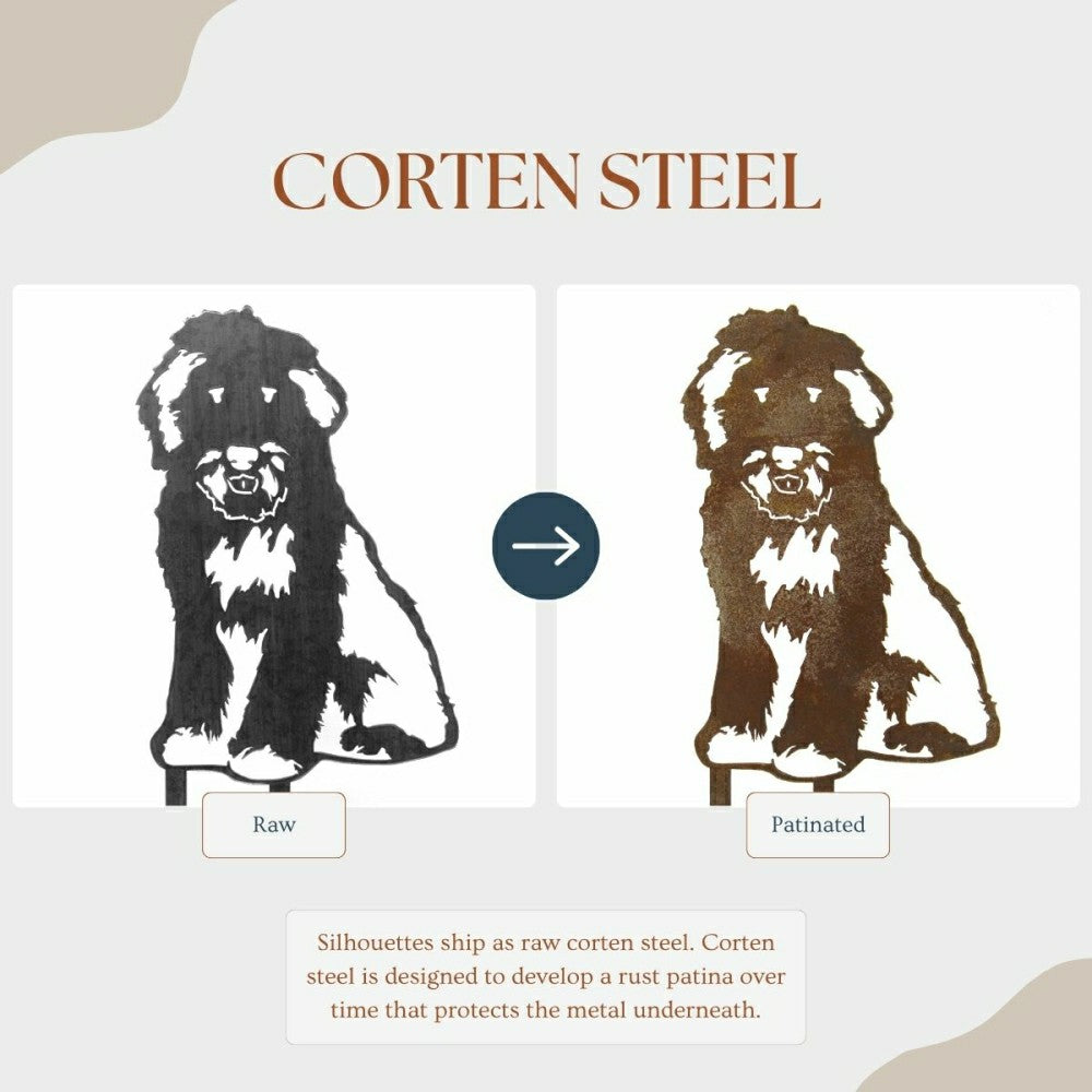 Plow & Hearth Old English Sheepdog Garden Stake