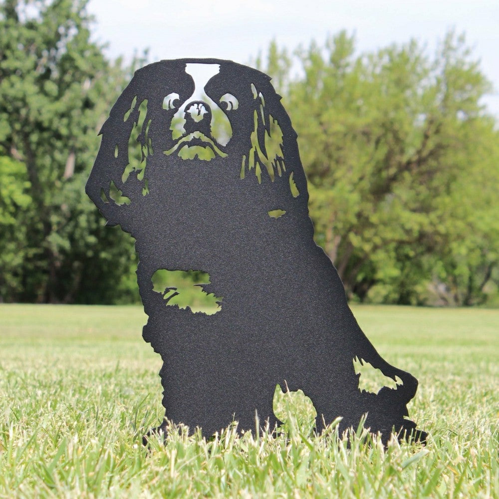 Plow & Hearth Cavalier King Charles Spaniel Garden Stake