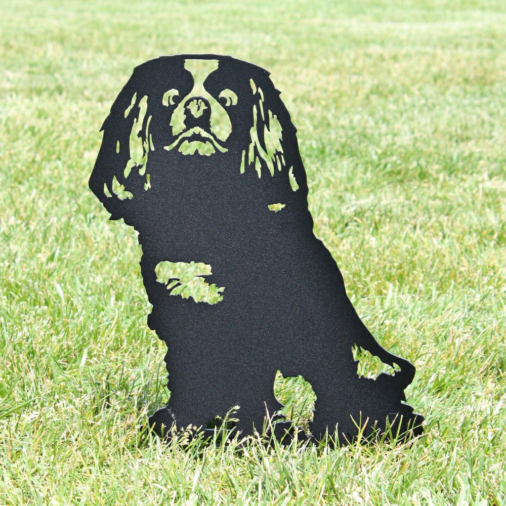 Plow & Hearth Cavalier King Charles Spaniel Garden Stake