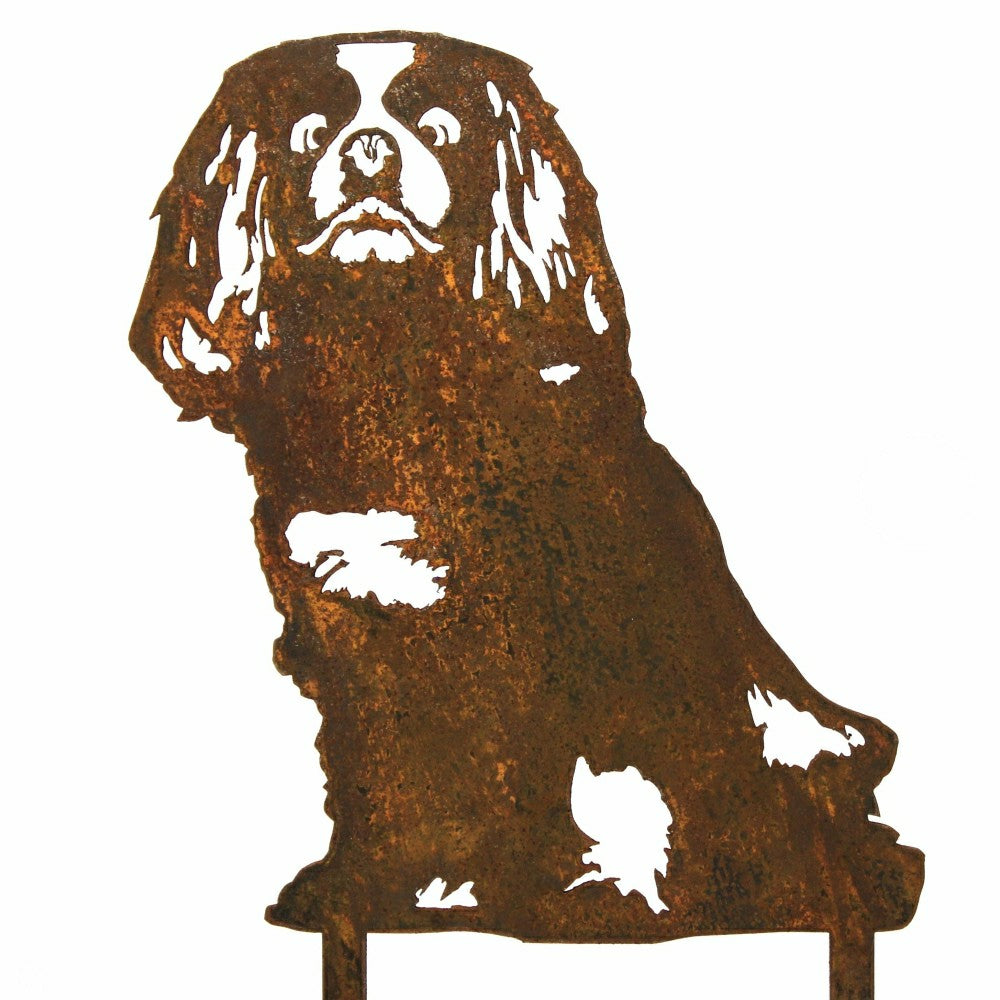 Plow & Hearth Cavalier King Charles Spaniel Garden Stake