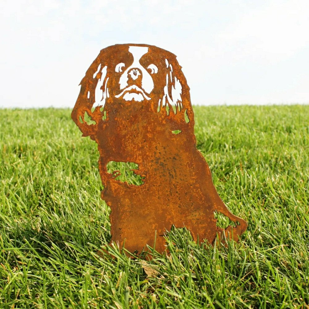 Plow & Hearth Cavalier King Charles Spaniel Garden Stake