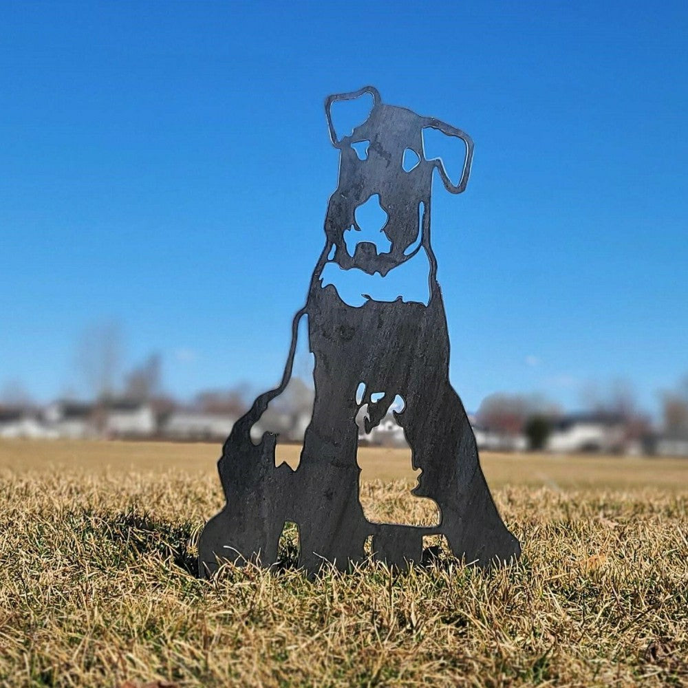 Plow & Hearth Airedale Terrier Garden Stake