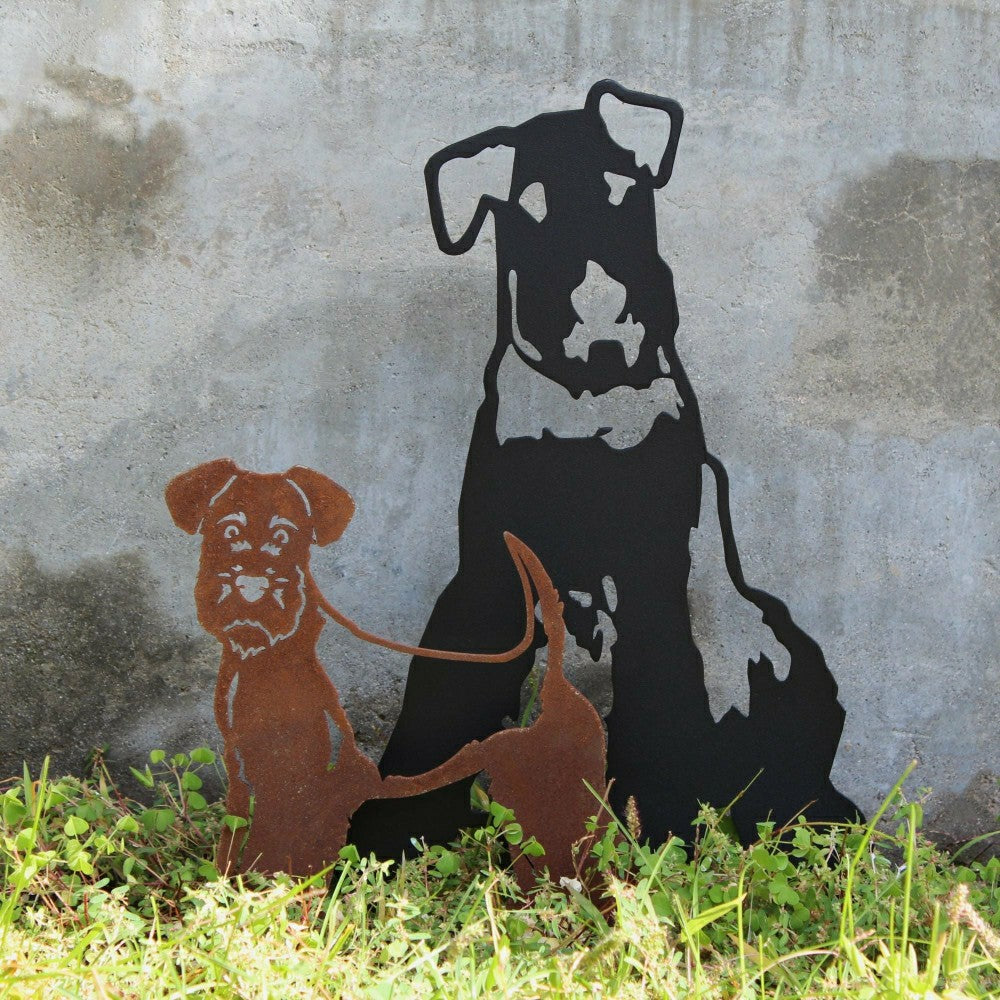 Plow & Hearth Airedale Terrier Garden Stake