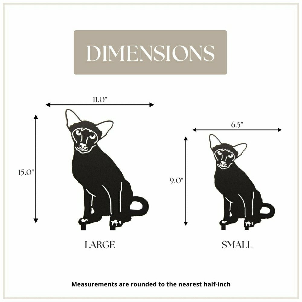 Plow & Hearth Siamese Garden Stake