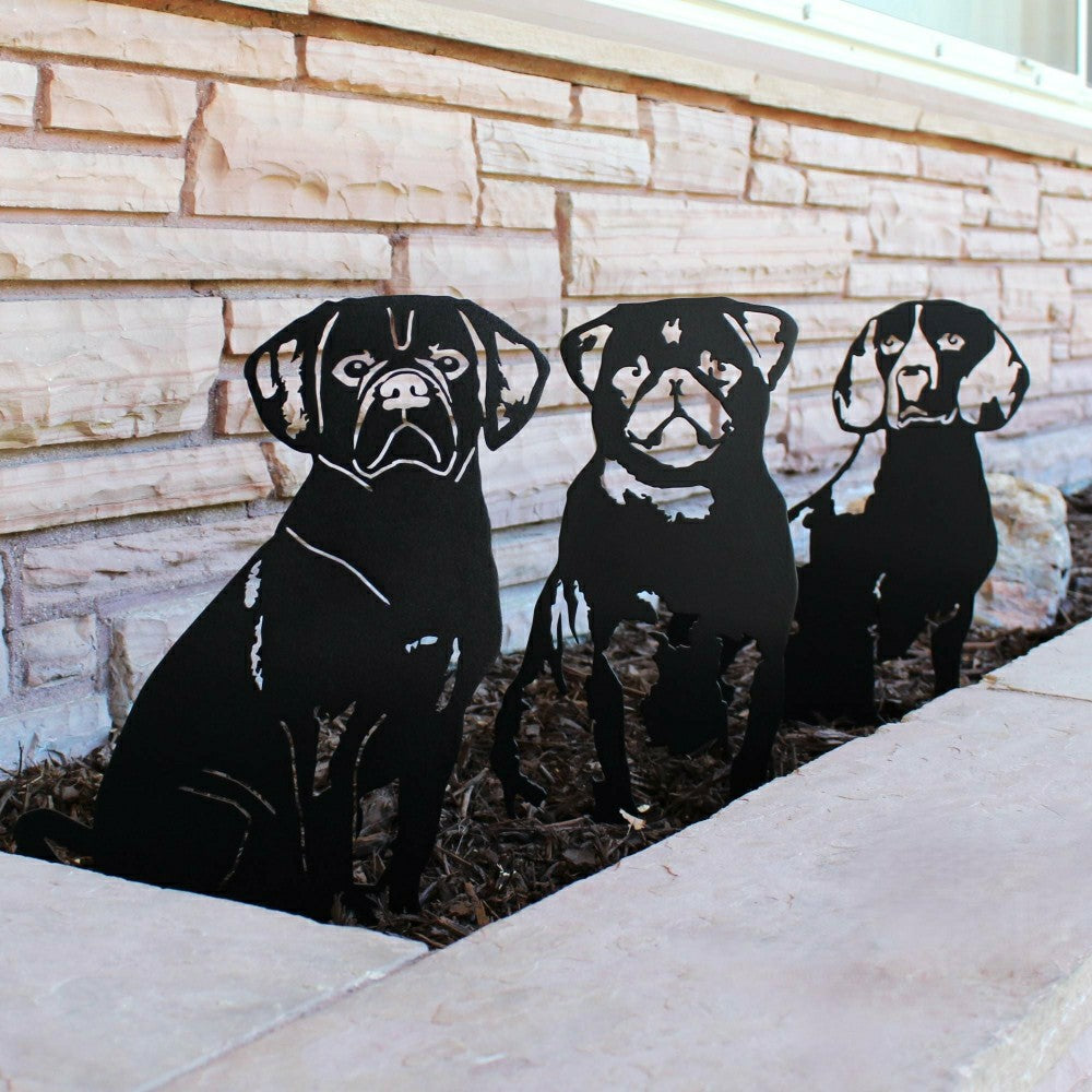 Plow & Hearth Pug Garden Stake